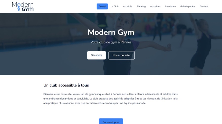 Aperçu du modèle Modern